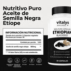 Semilla Negra Etíope — La fórmula natural con 4,64% de timoquinona para tu equilibrio interno.